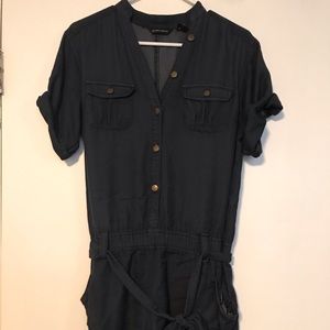 Denim colored romper 1 piece.